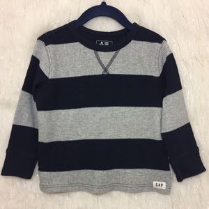 Gap Toddler Boy Stripe Textured Long SleeveT-Shirt